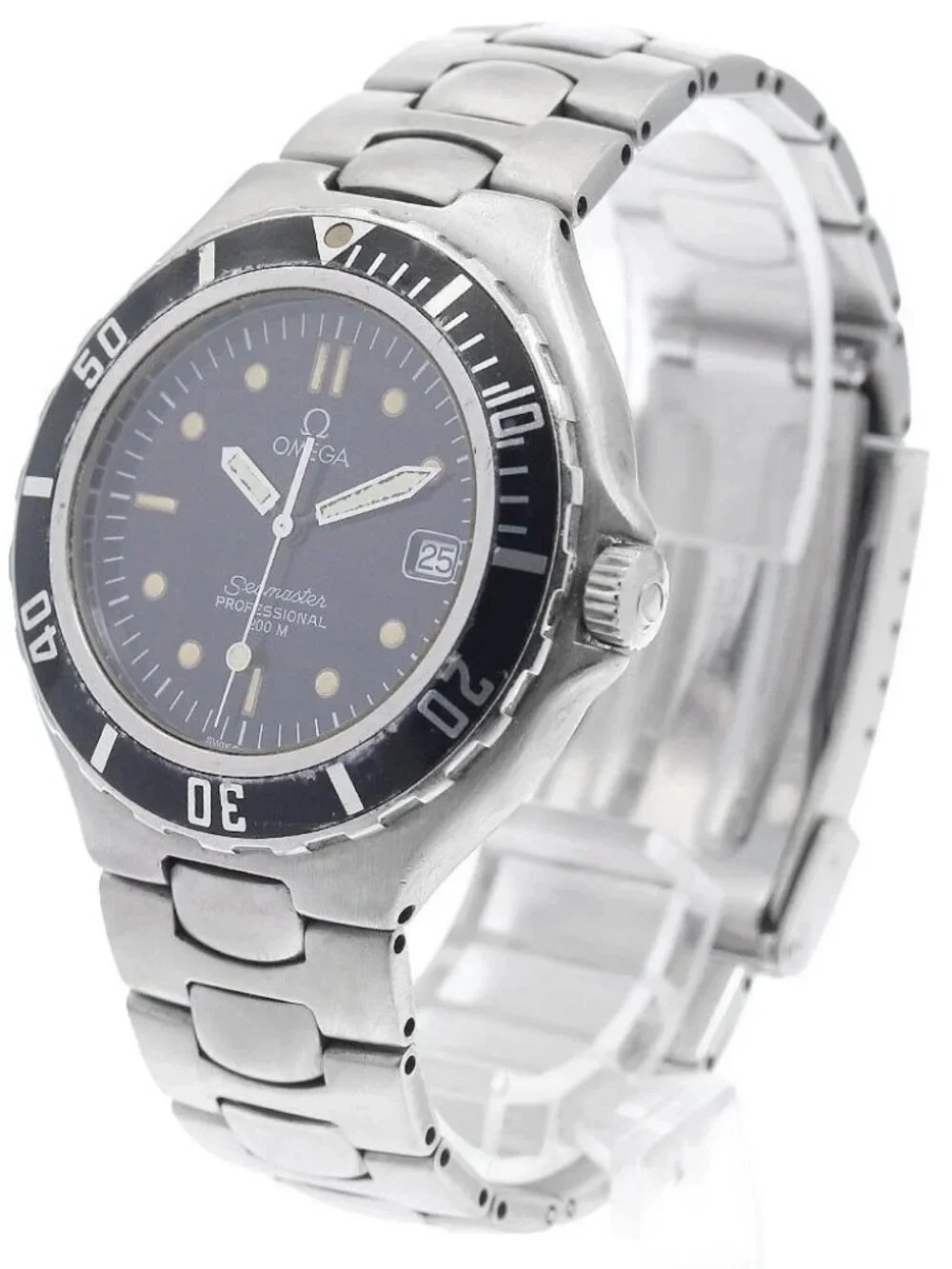 OMEGA Seamaster 200M 2850.50 Date Black Dial Quartz Men's Watch_960046